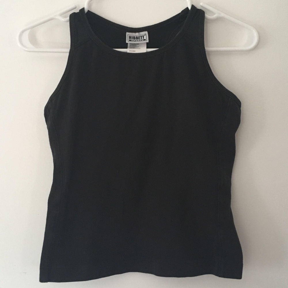 Hibbett Sports Black Racerback Breathable Shoulders Athletic Tank Top Size Small
